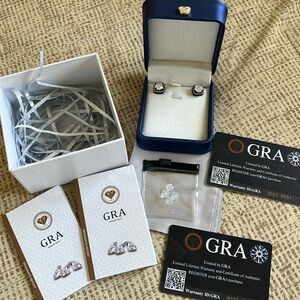 💎 BRAND NEW! BEAUTIFUL! Moissanite earrings!!! 💎